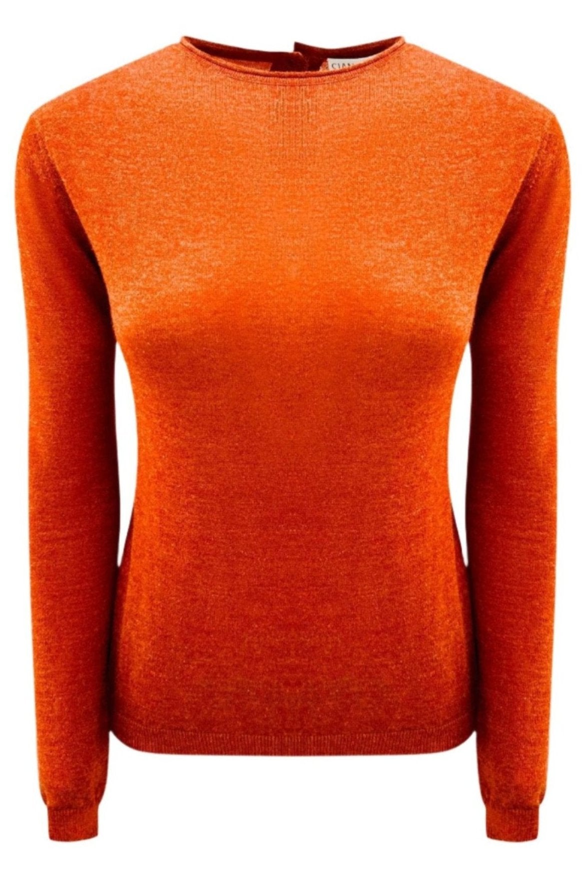 subba bright orange on ghost mannequin