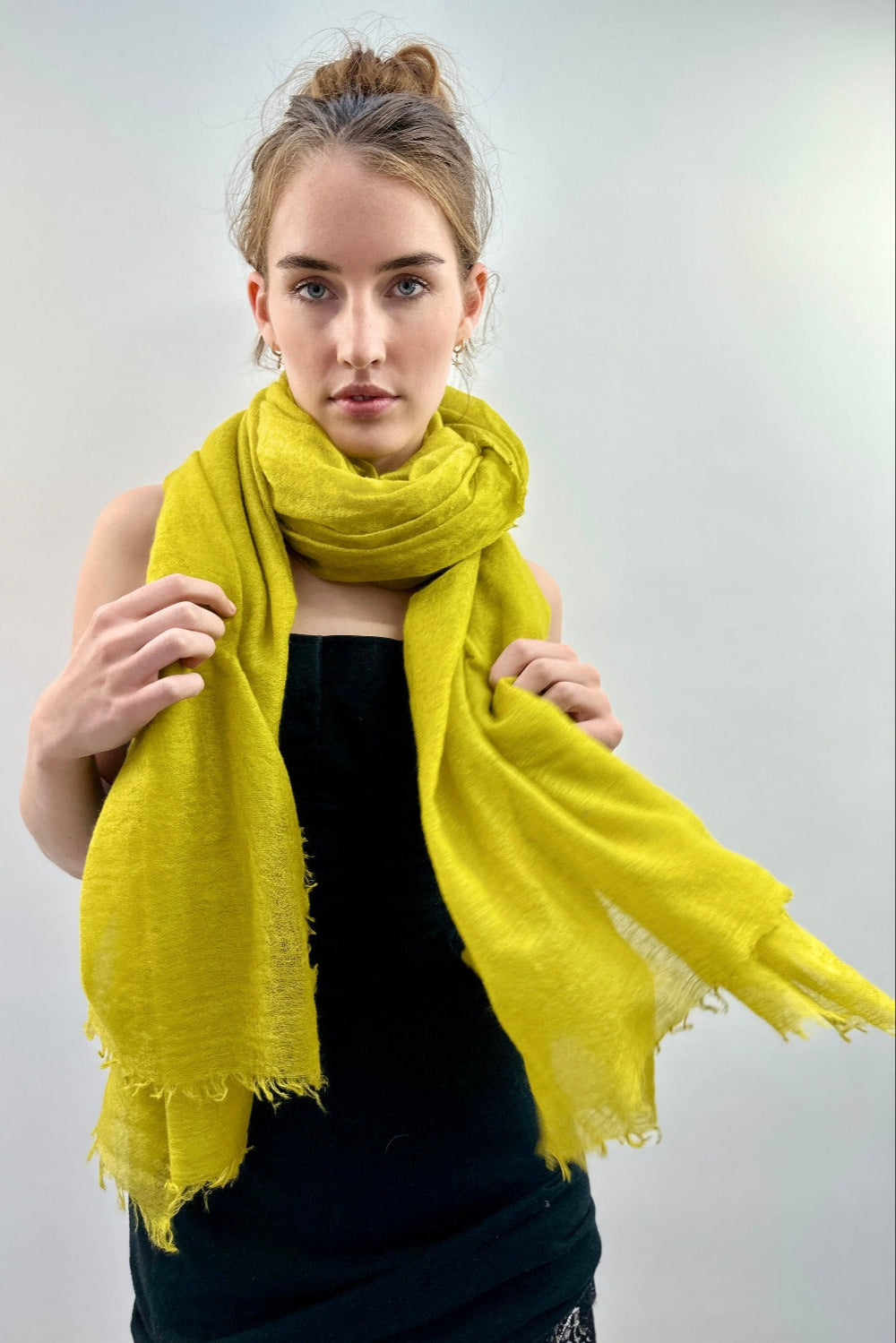 Marmee yellow citronelle scarf