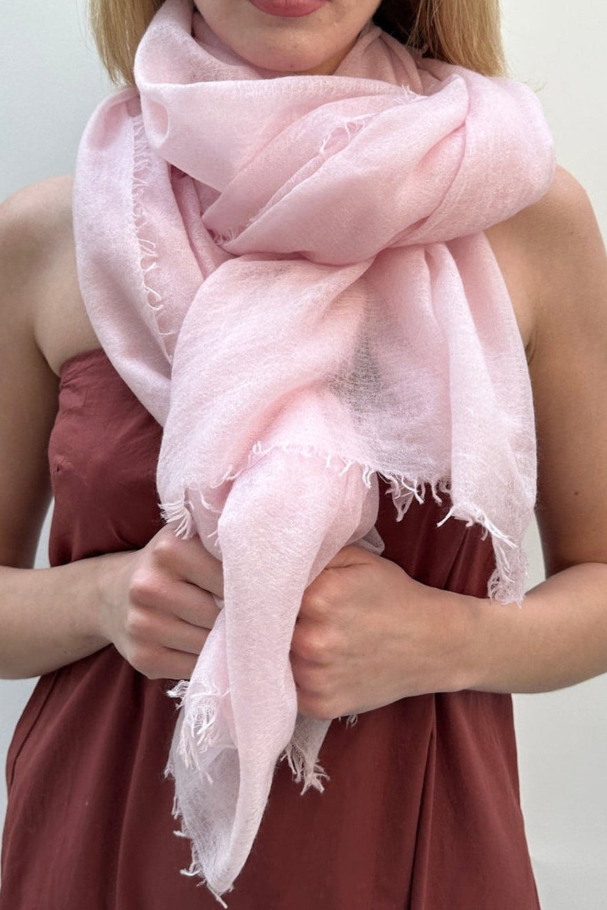marmee pale pink scarf