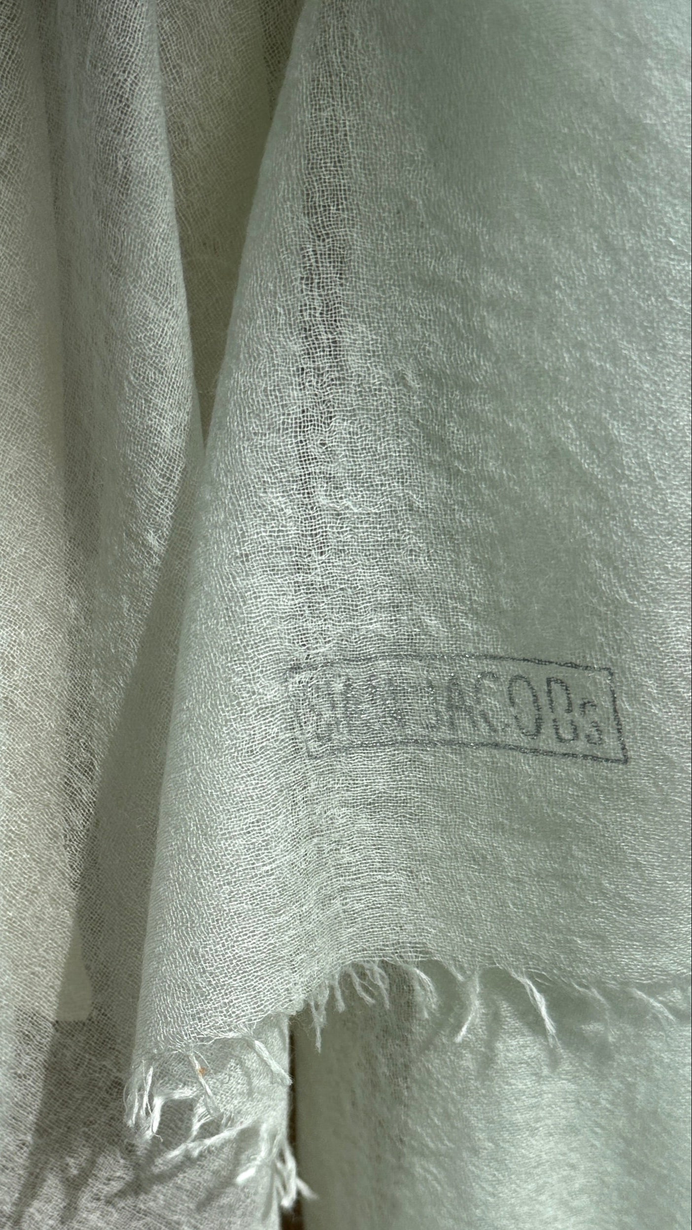 Marmee mint green cashmere scarf  swatch