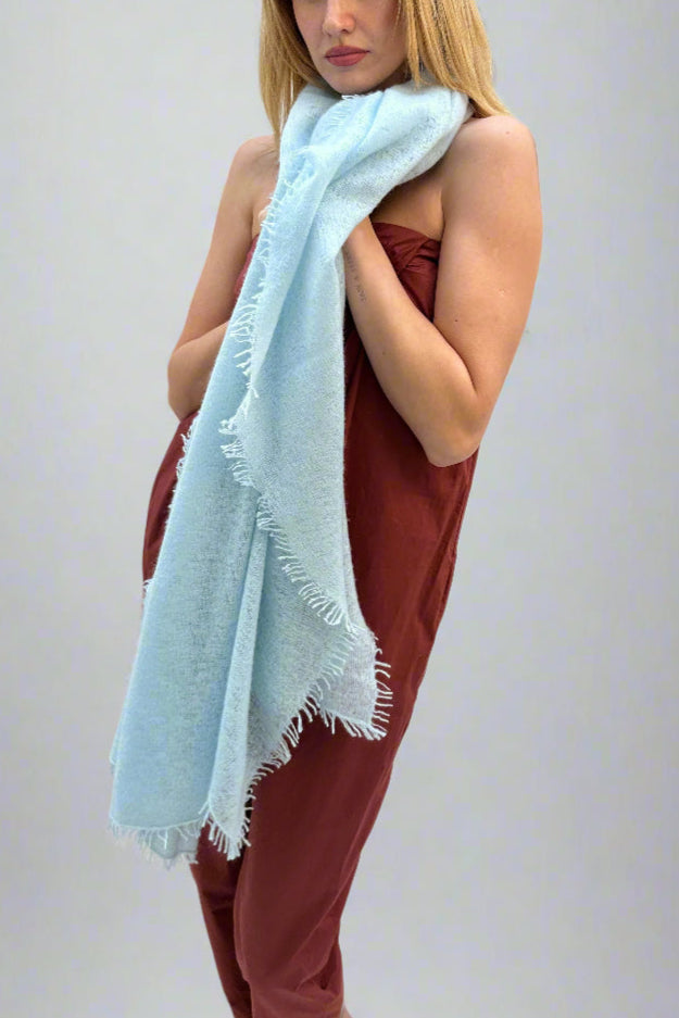 eighty cashmere knit scarf
