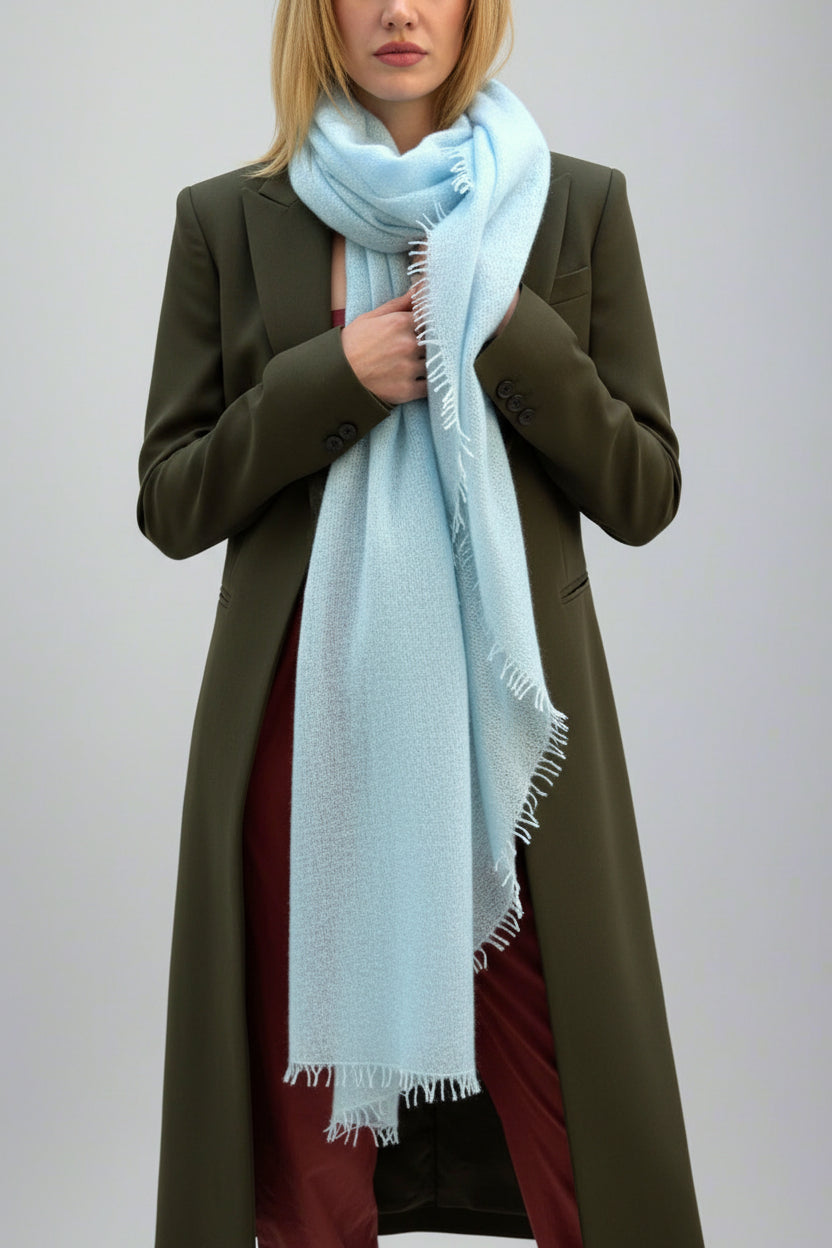 eighty cashmere knit scarf