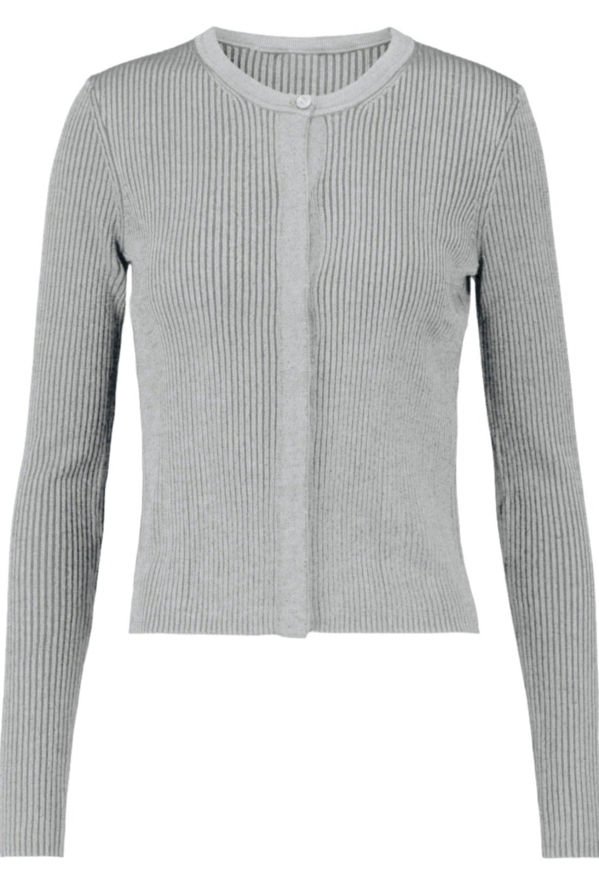 roxy rib cardi in pale grey