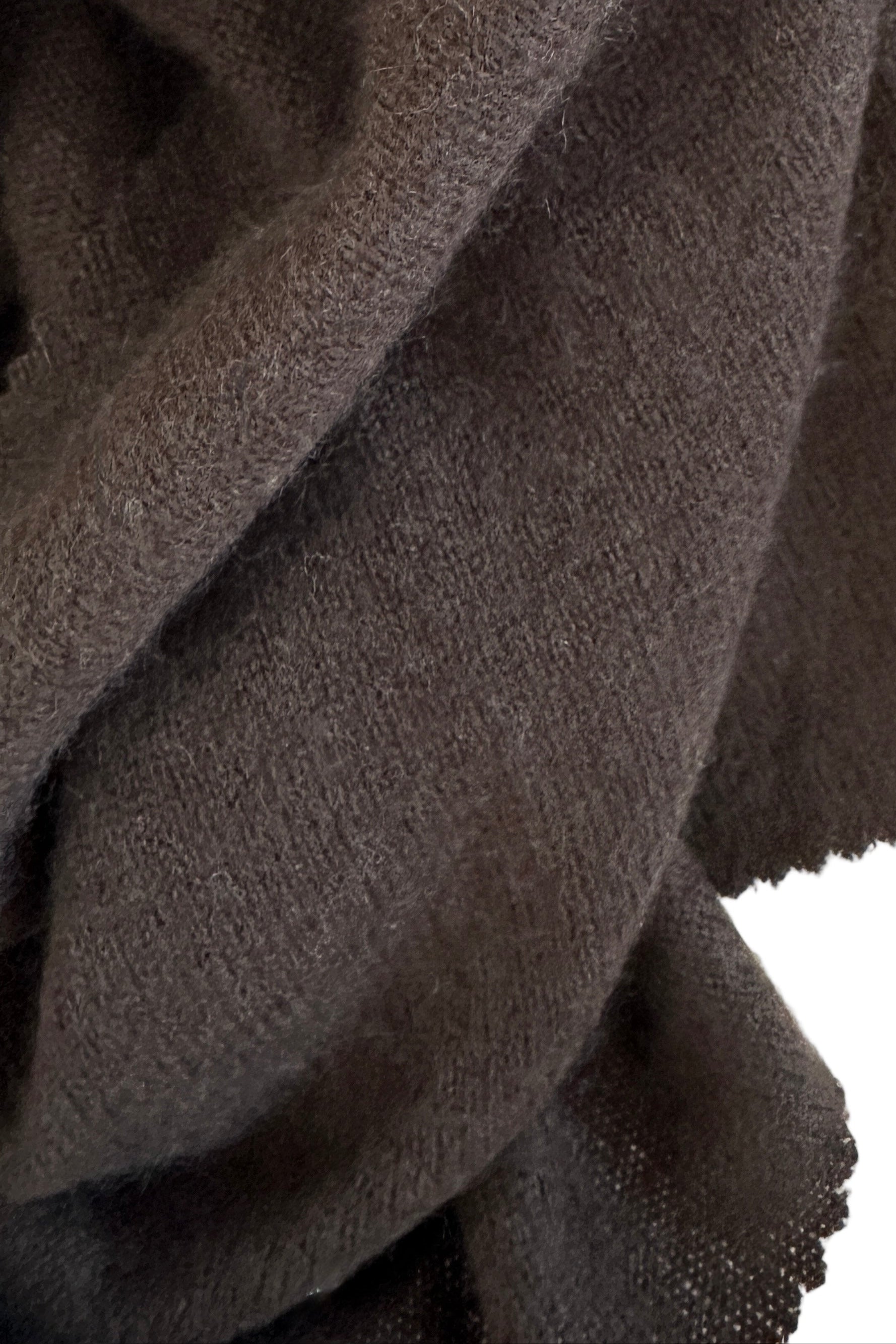 Close-up of dark brown doon