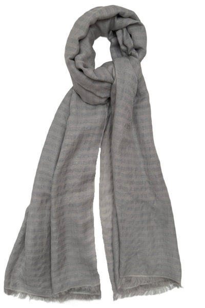 candy dove grey scarf linen mix