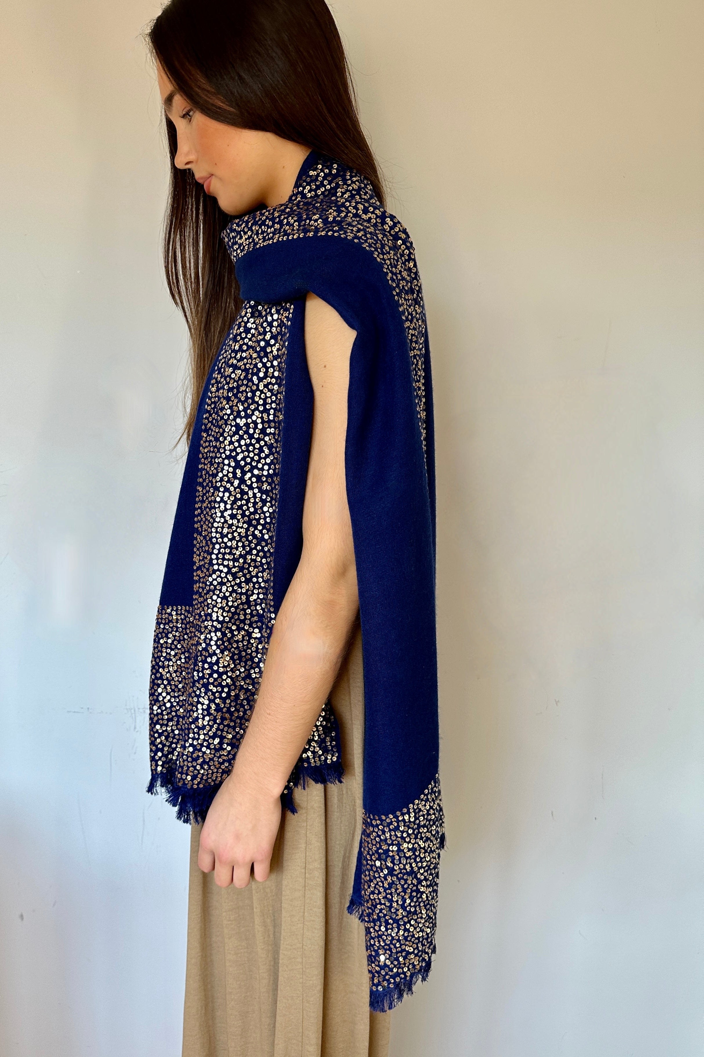 Sparkle scarf - Navy