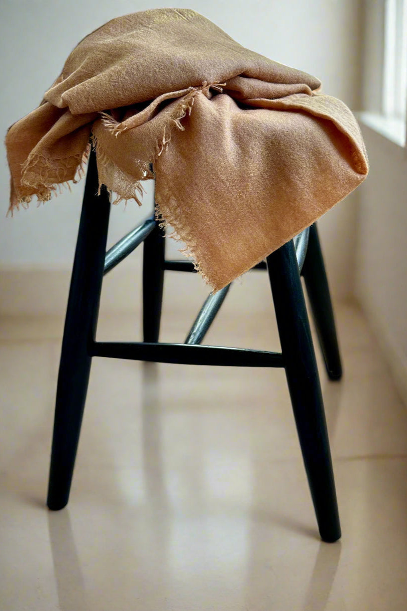 marmee gold scarf on stool