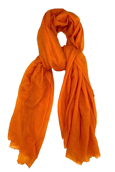 marmee h orange cashmer scarf