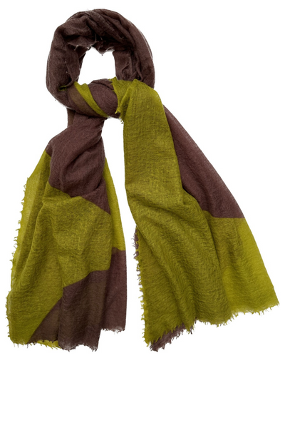 shapes scarf brown citronelle