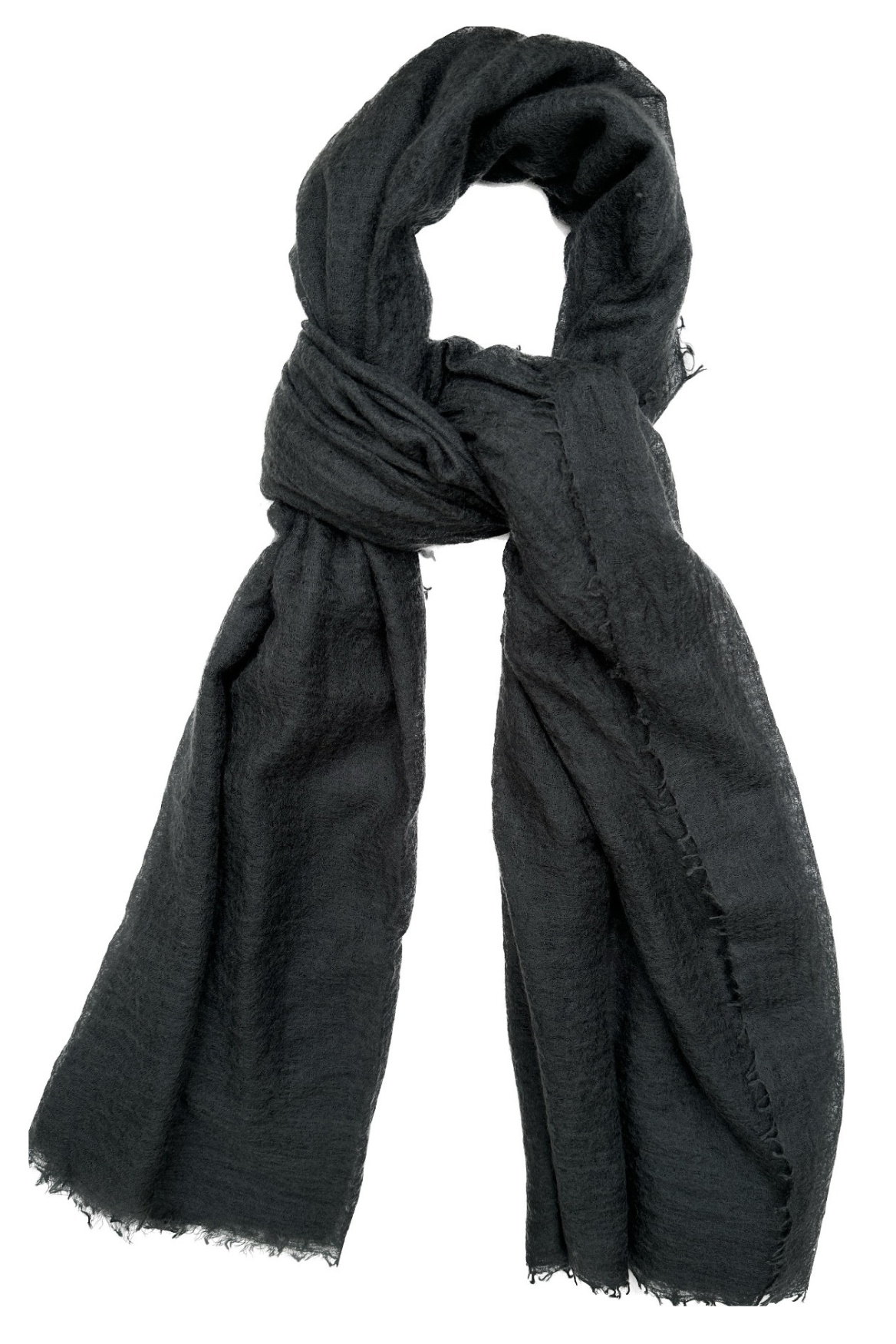 marmee nightshade flat lay cashmere scarf dark grey gray