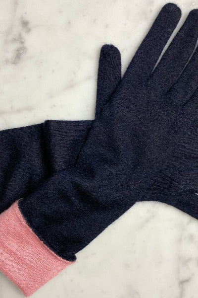 rev gloves black pink