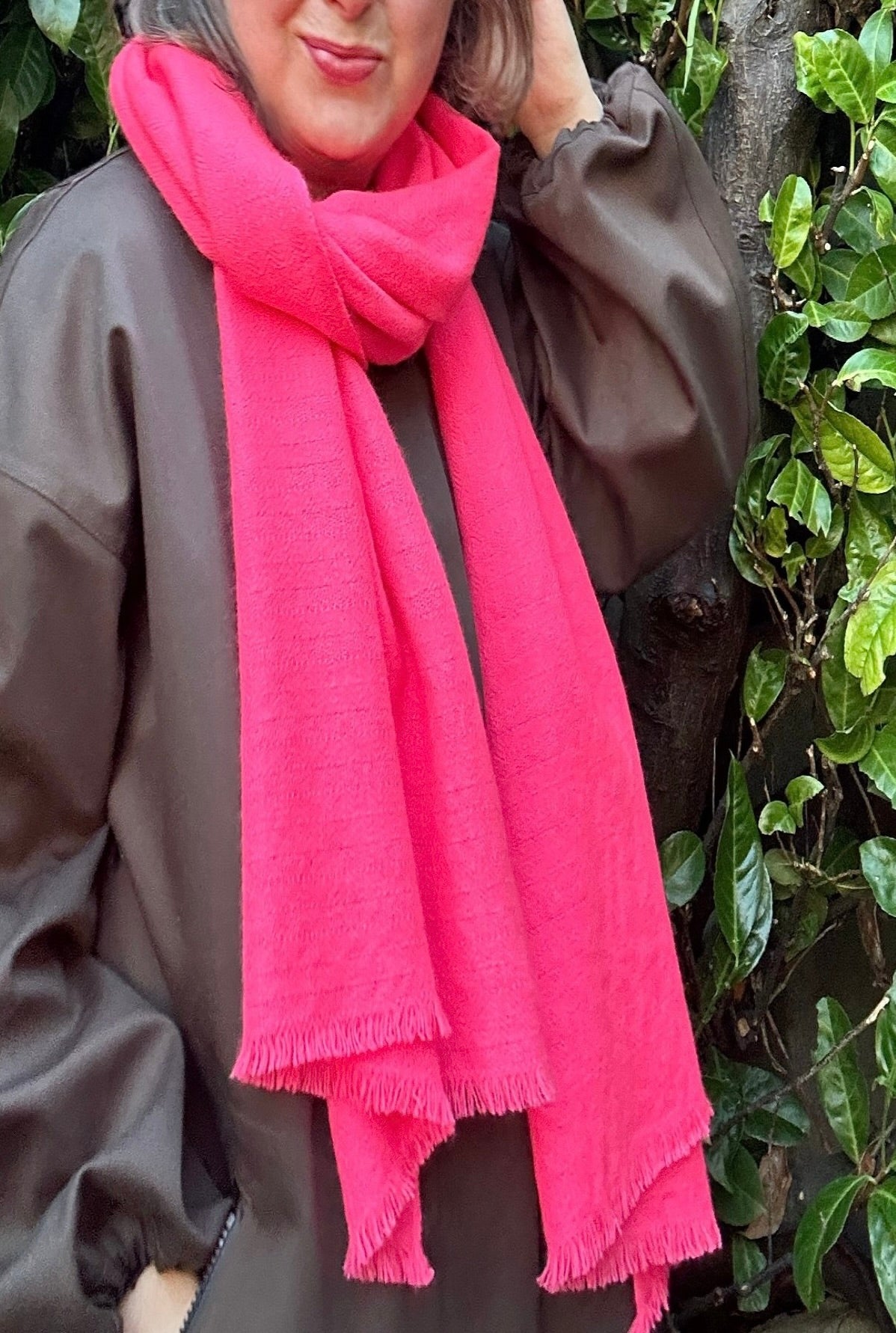 kitty neon pink  scarf