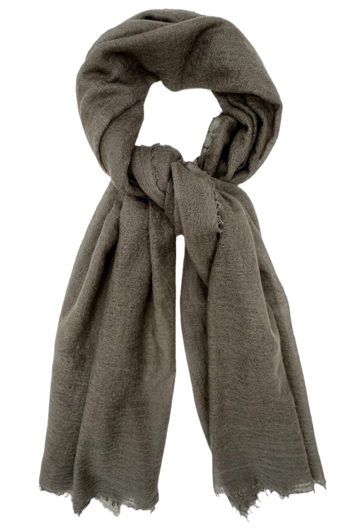 marmee sage green cashmere scarf flatylay