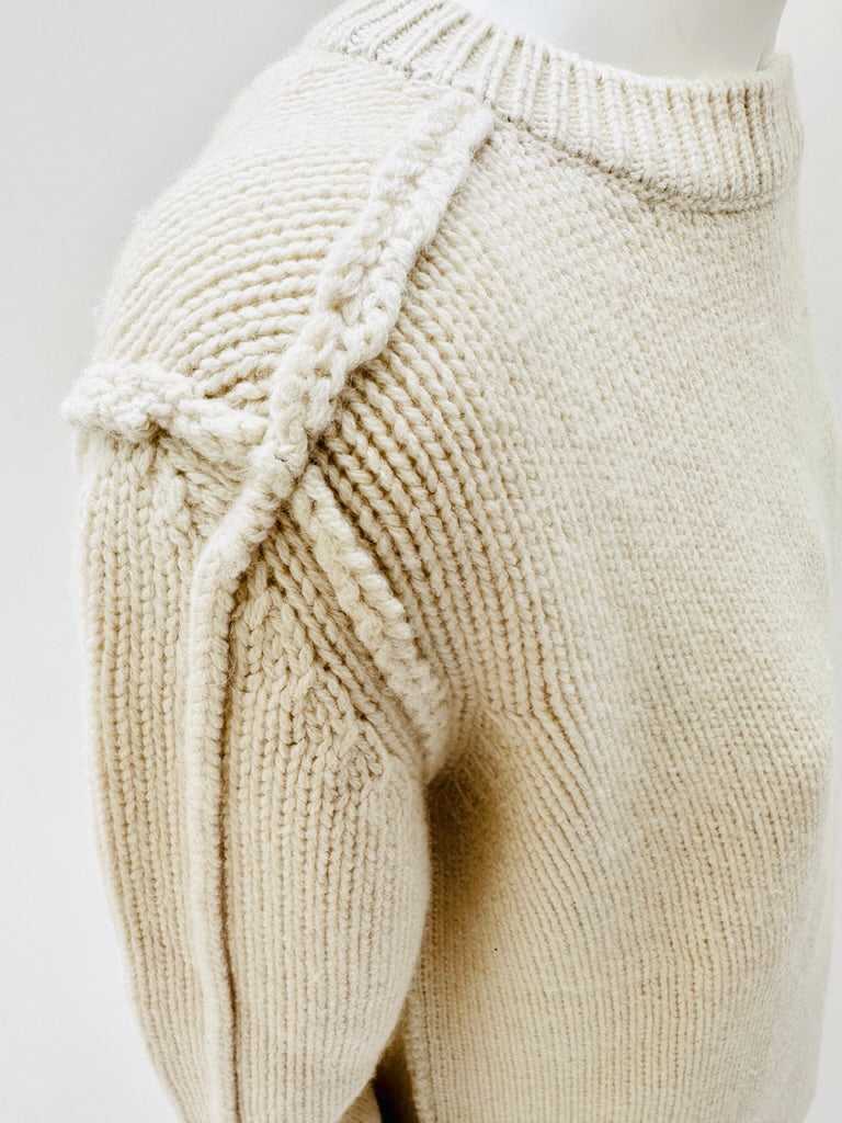 Jane ecru side view sweater 