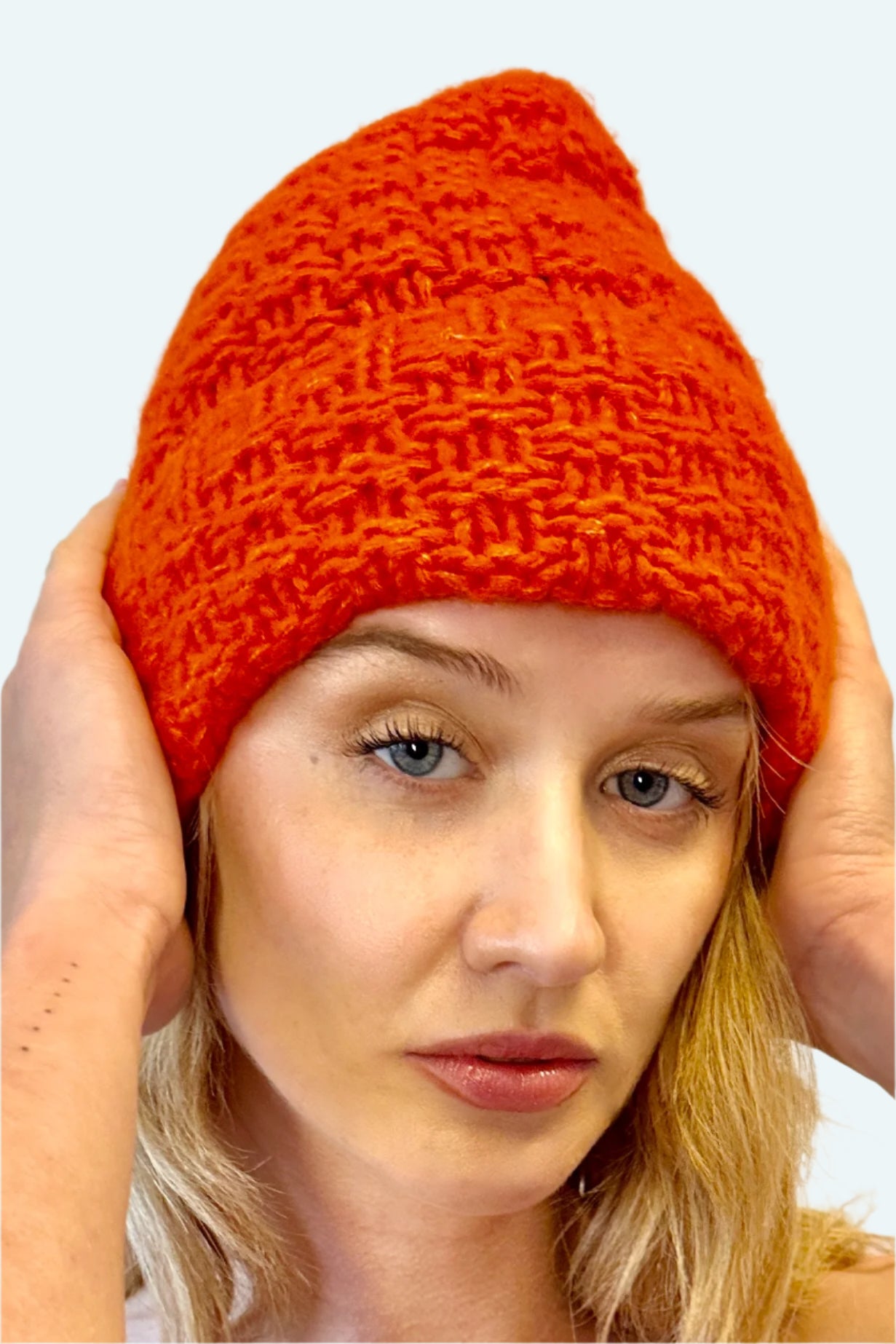 margo hat orange persimmon marigold