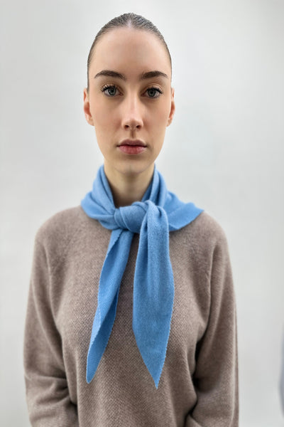 doon sky scarf foulard light blue
