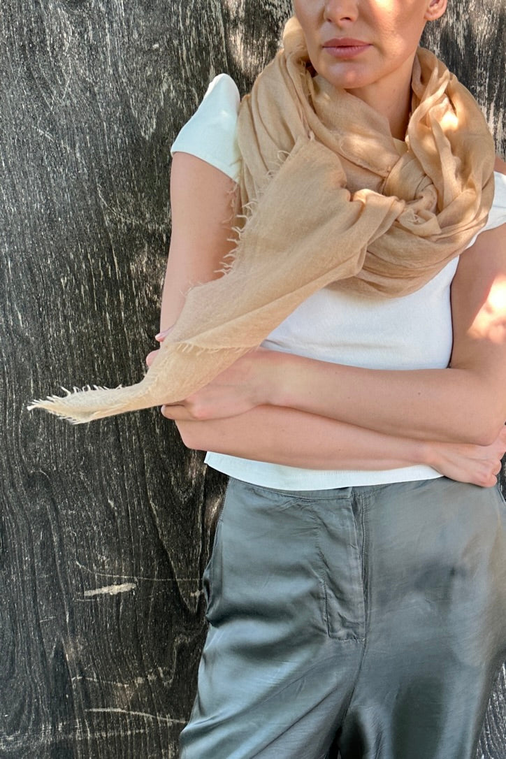marmee beige sand savannah scarf