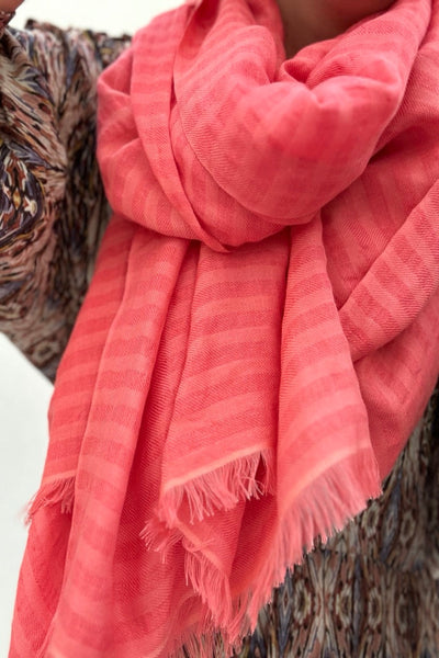 candy lust coral scarf