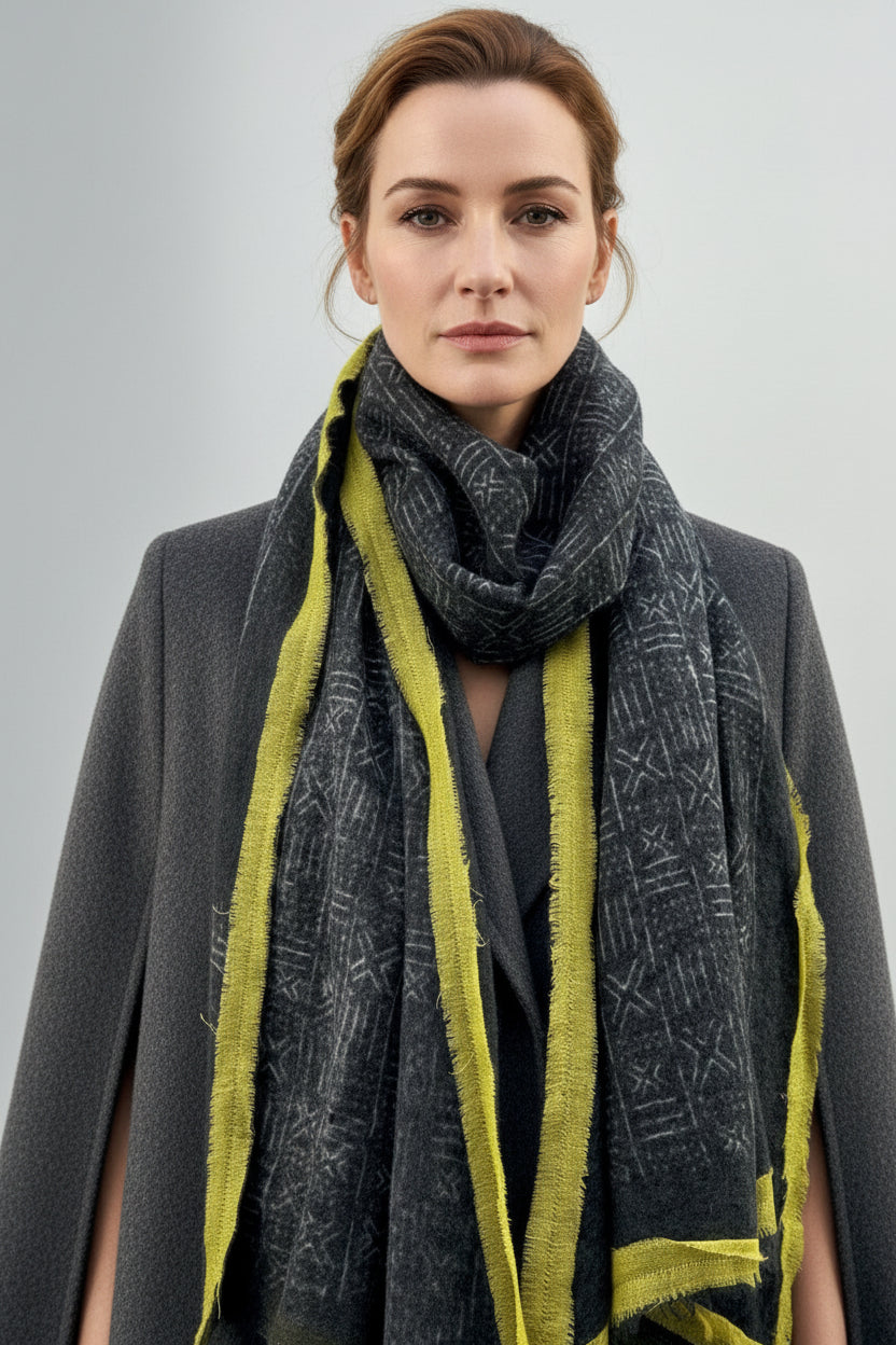 shapes scarf GREY citronelle nightshade