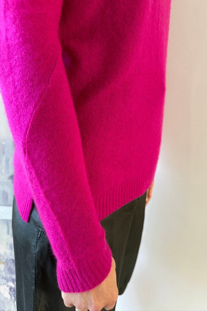 beth magenta sleeve close up