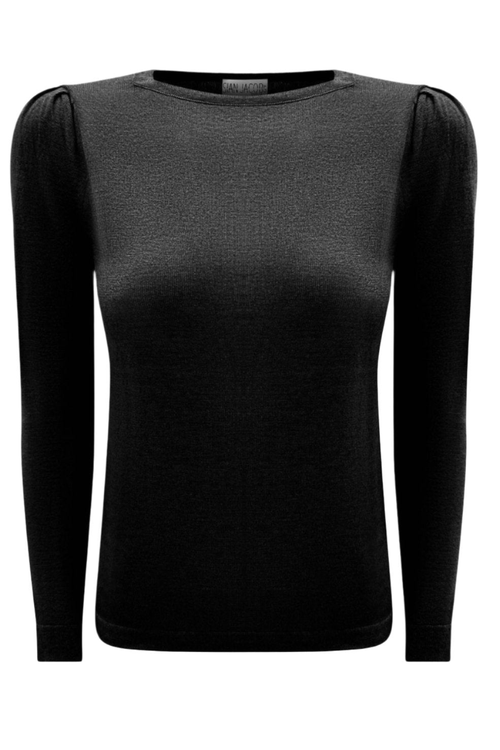 Pipster black square neck top