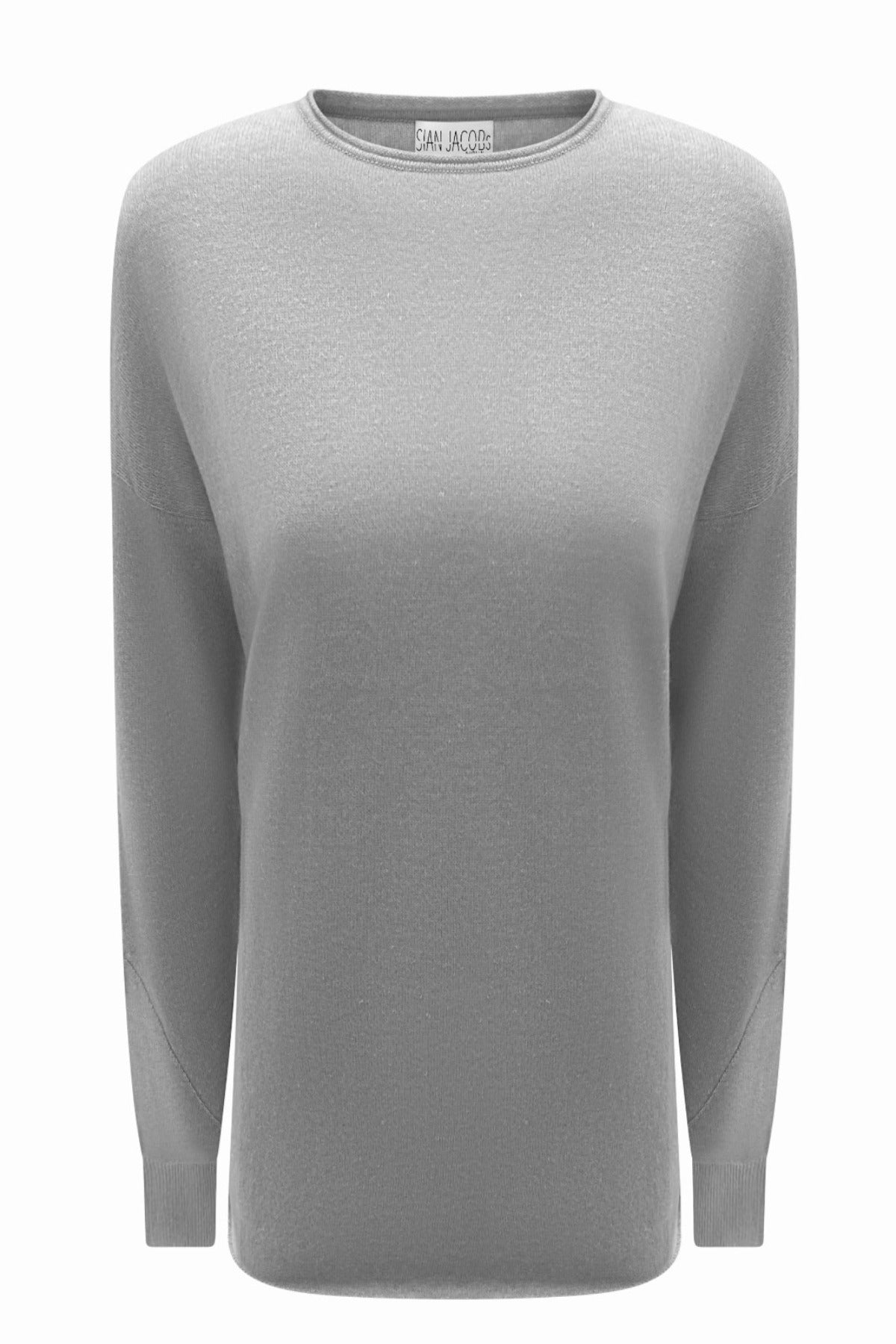 mercy steel grey gray cashmere sweater tunic style