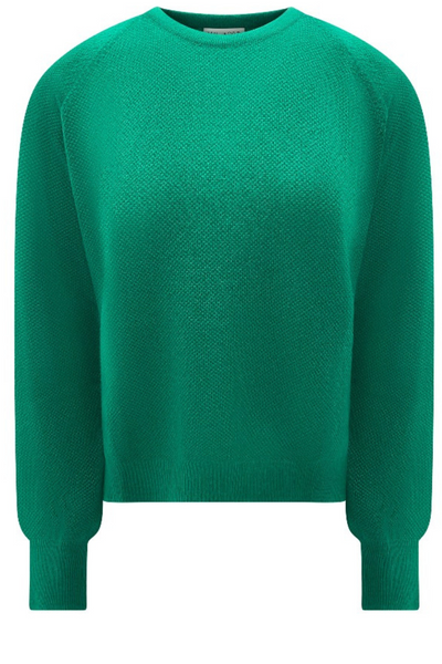 bonnie cashmere sweater in kelly green