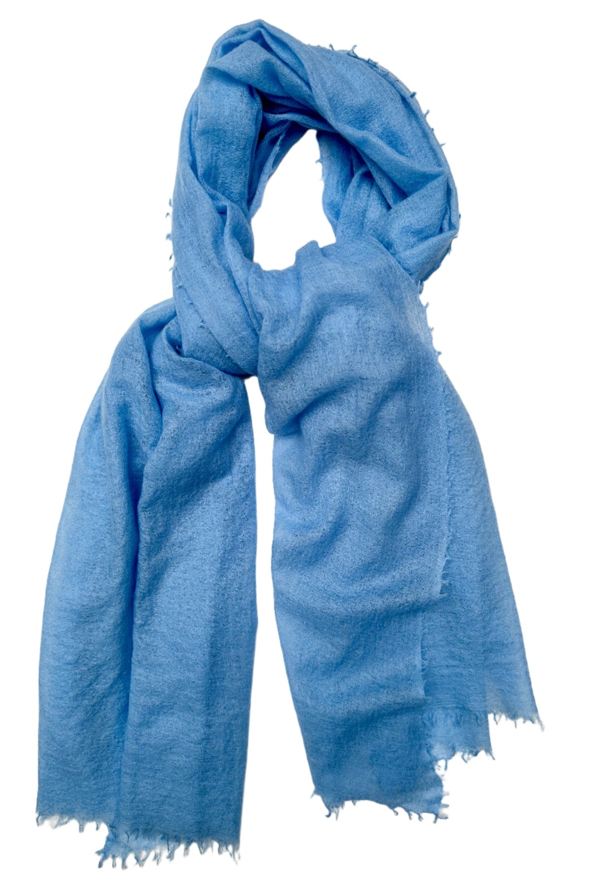 marmee light cornflower sky blue pale cashmere scarf