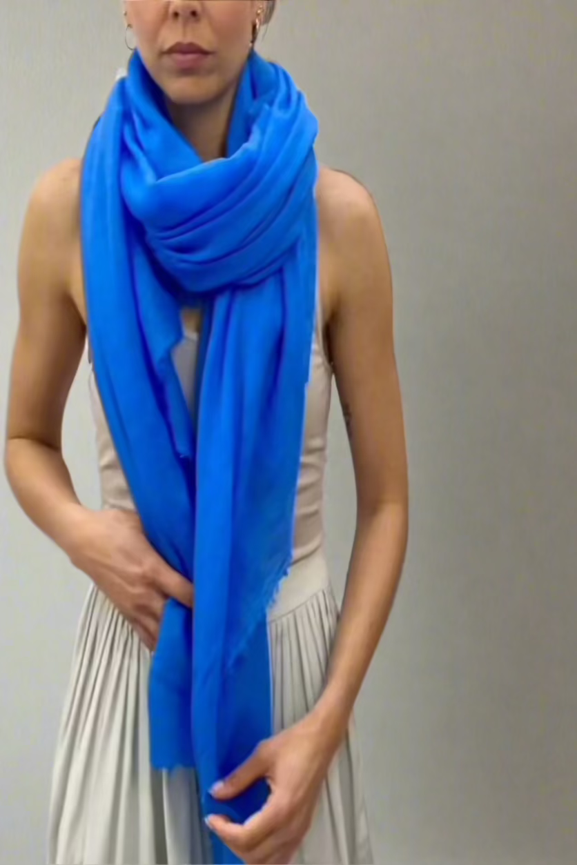 marmee cornflower blue scarf