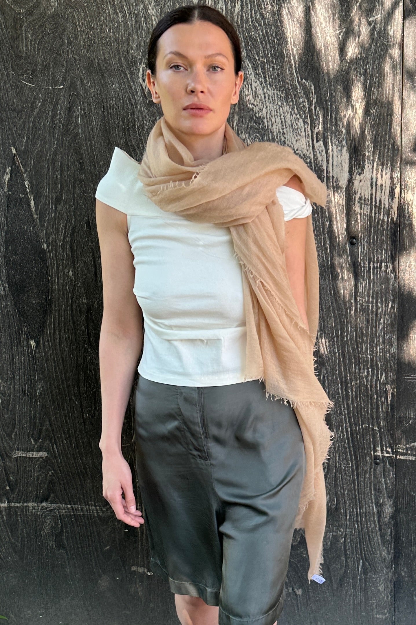 marmee beige sand savannah scarf