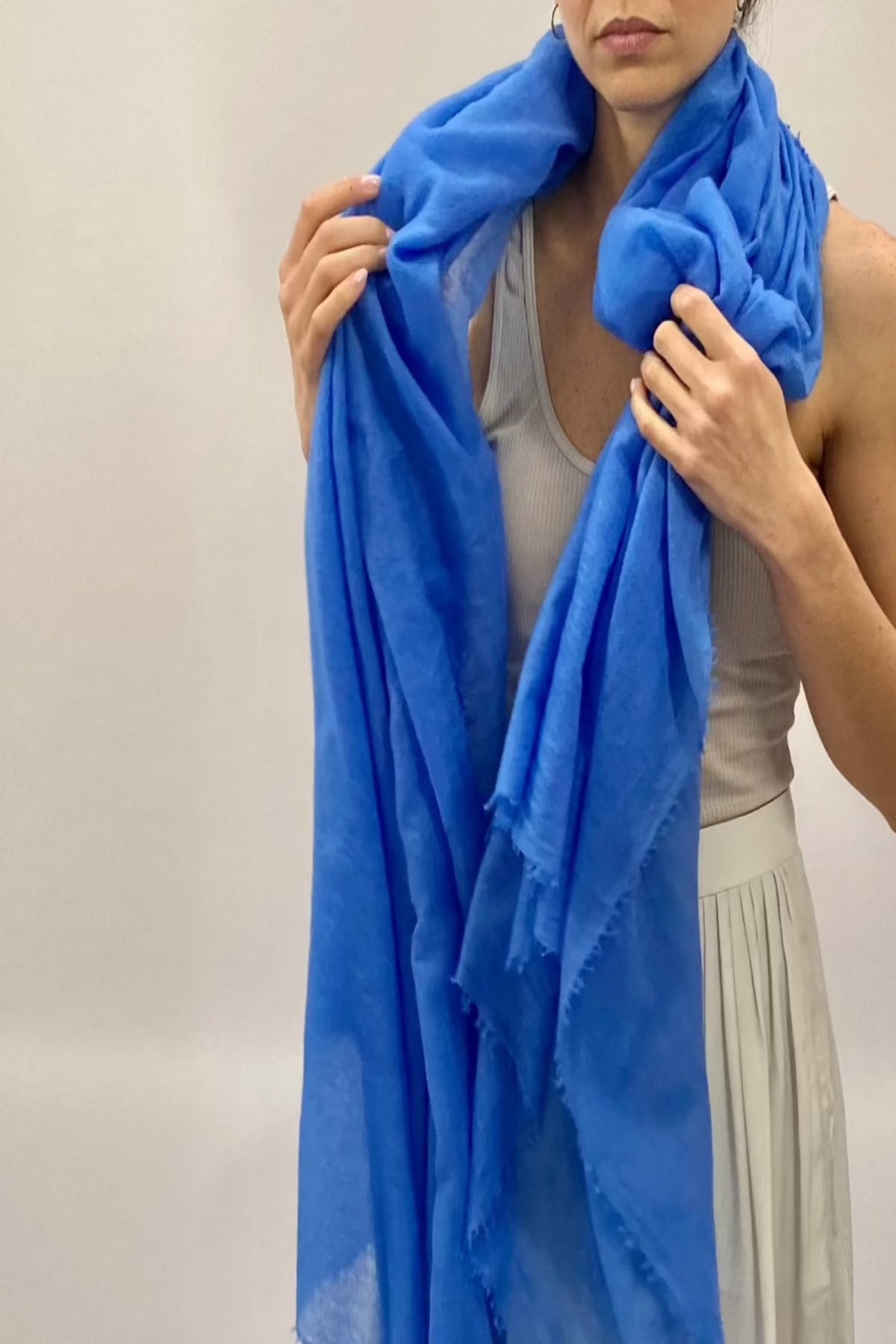 marmee cornflower blue scarf