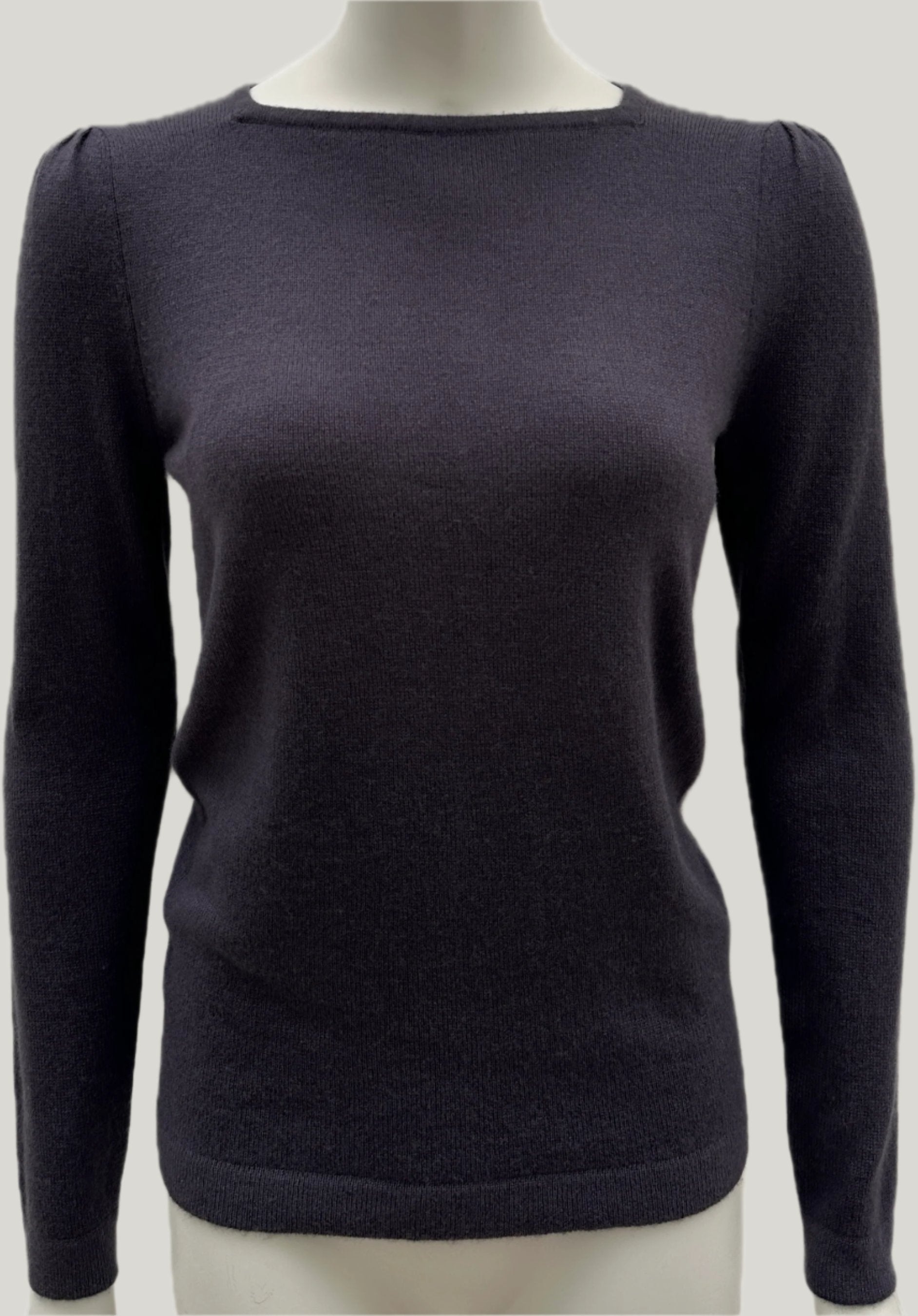 plip cashmere sweater purple smoke