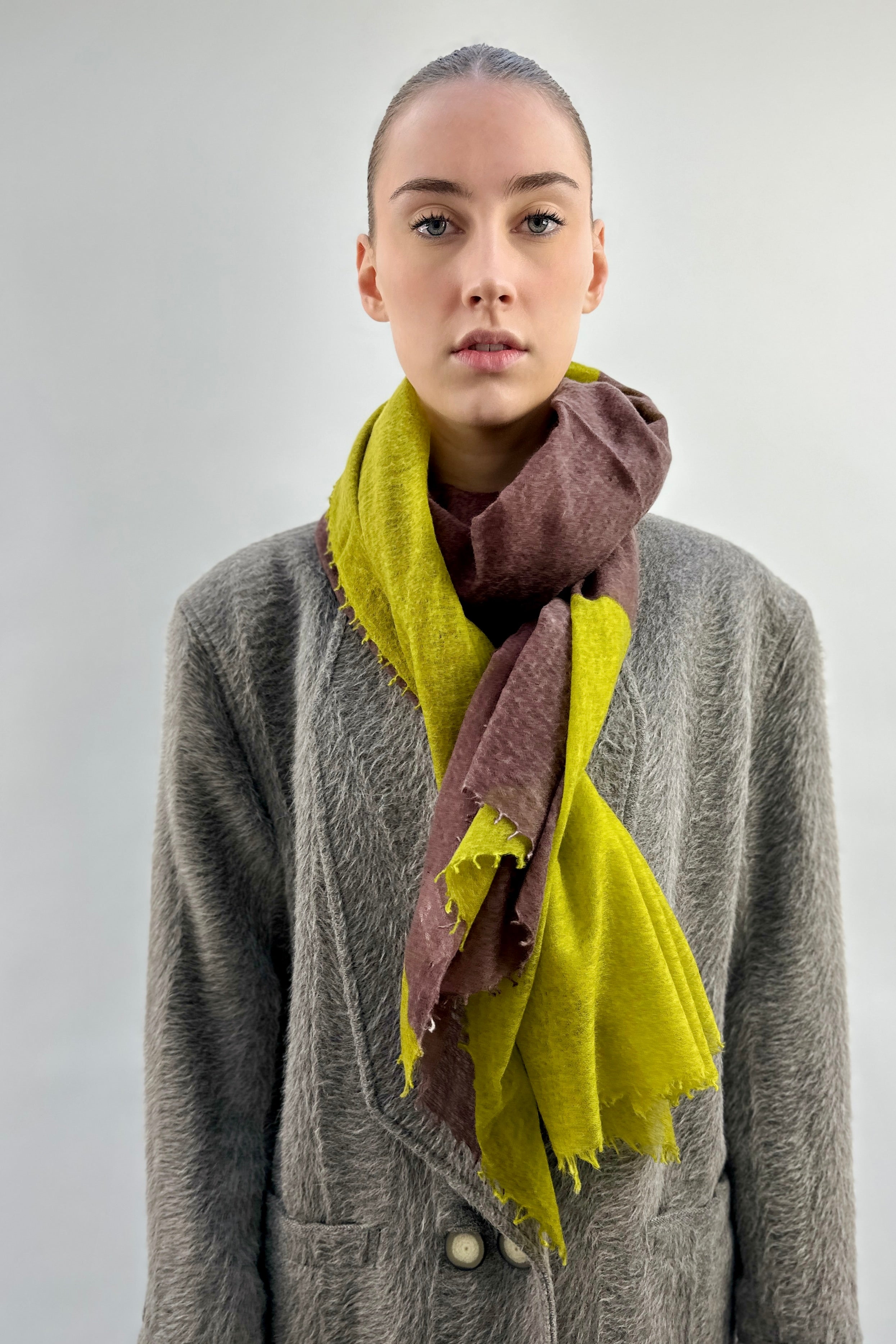 shapes scarf brown citronelle