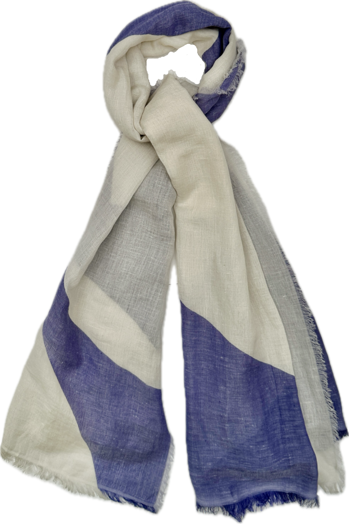 shapes linen provenza off white scarf