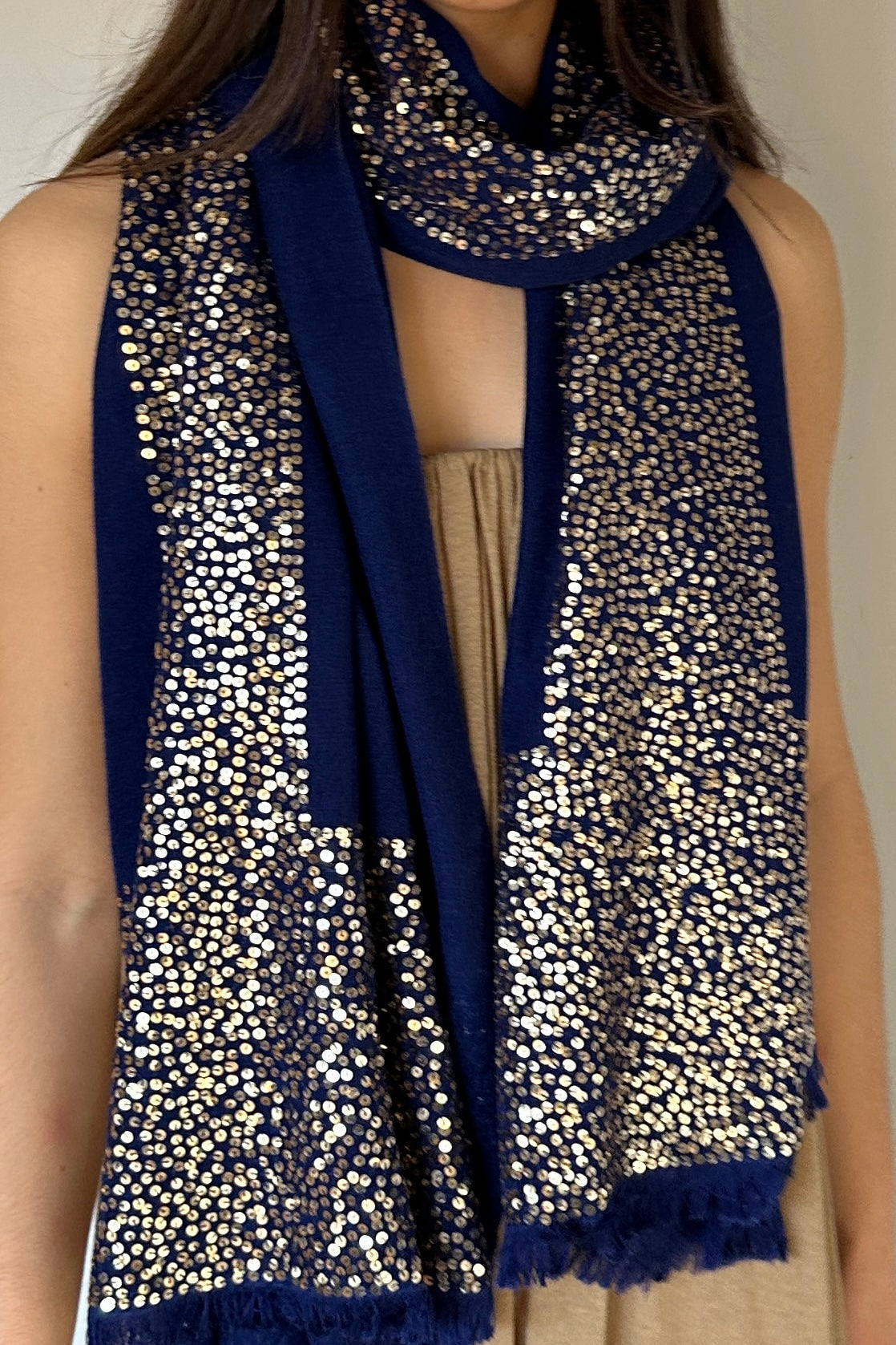 Sparkle scarf - Navy