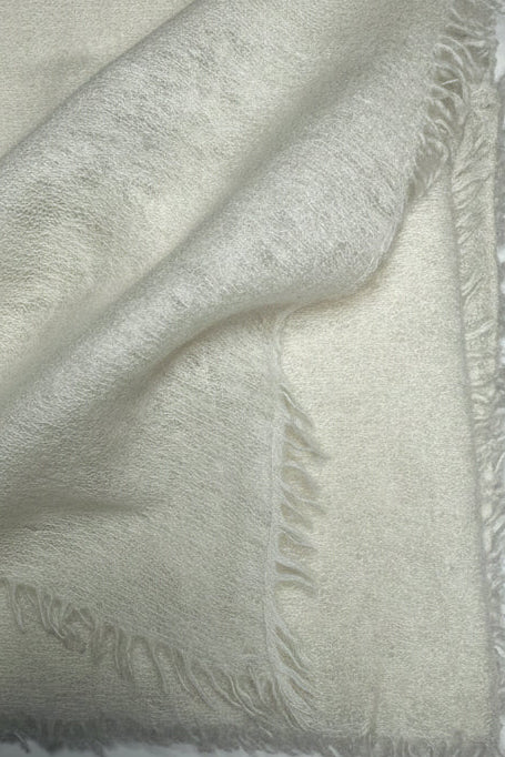 swatch of ivory cream  cashmere  eighty wrap