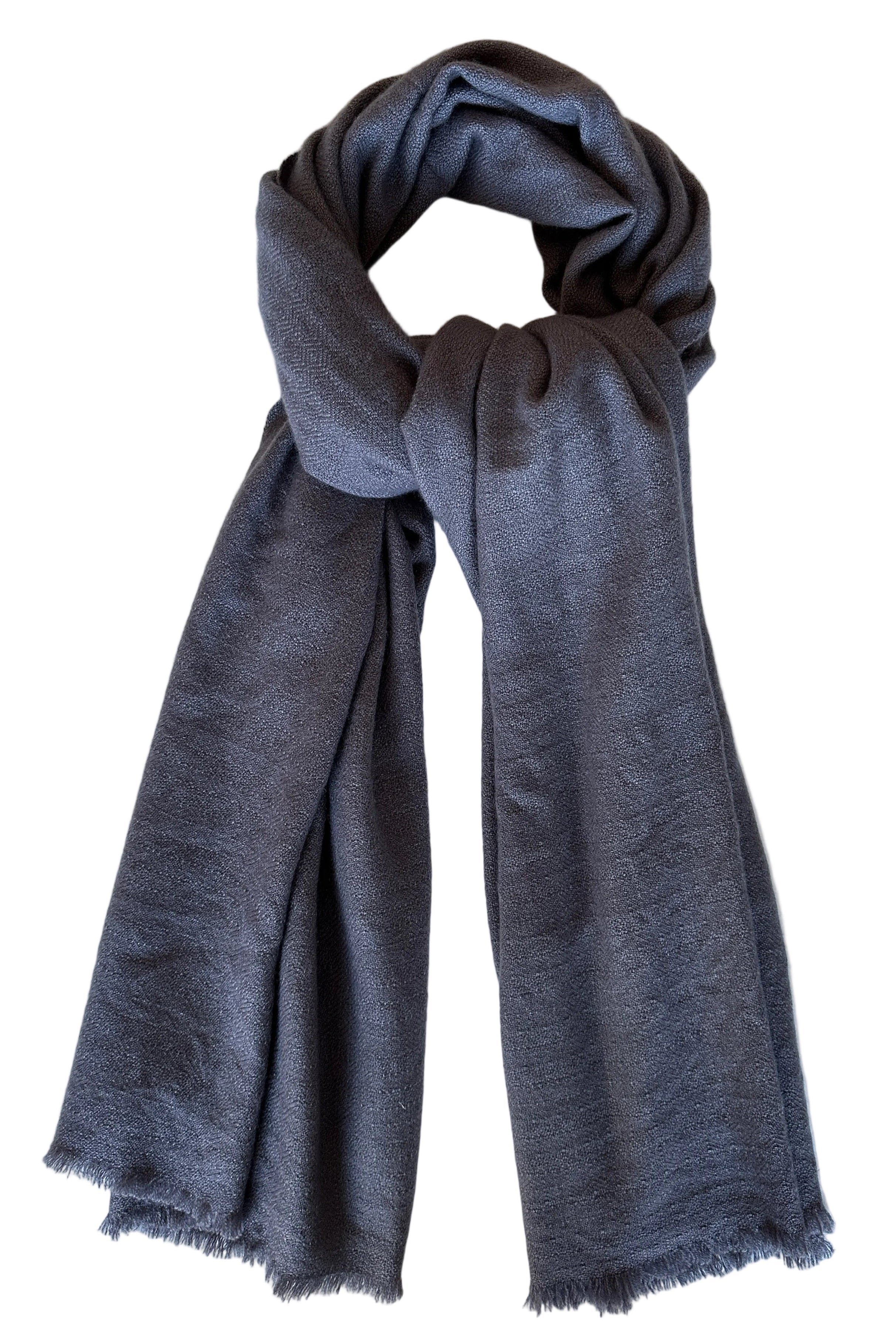 kitty mid weight cashmere scarf purple ash lavender flat lay