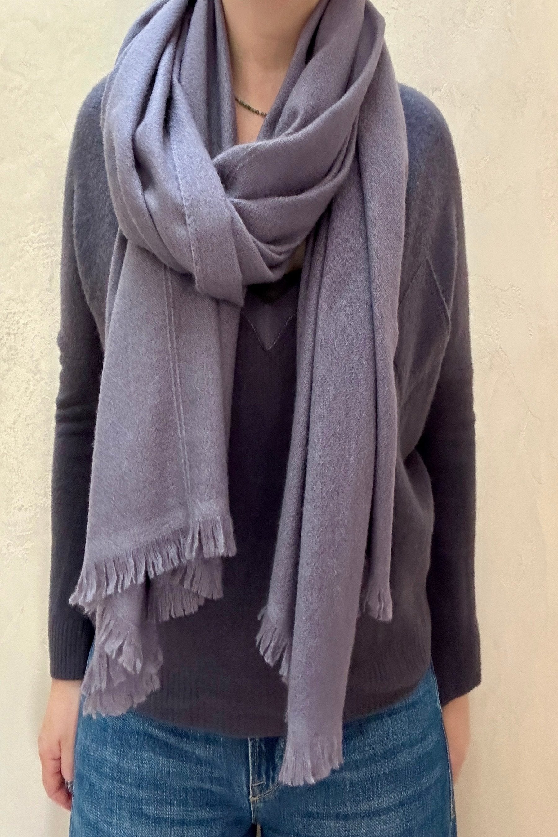 Gaire 3 purple smoke scarf 