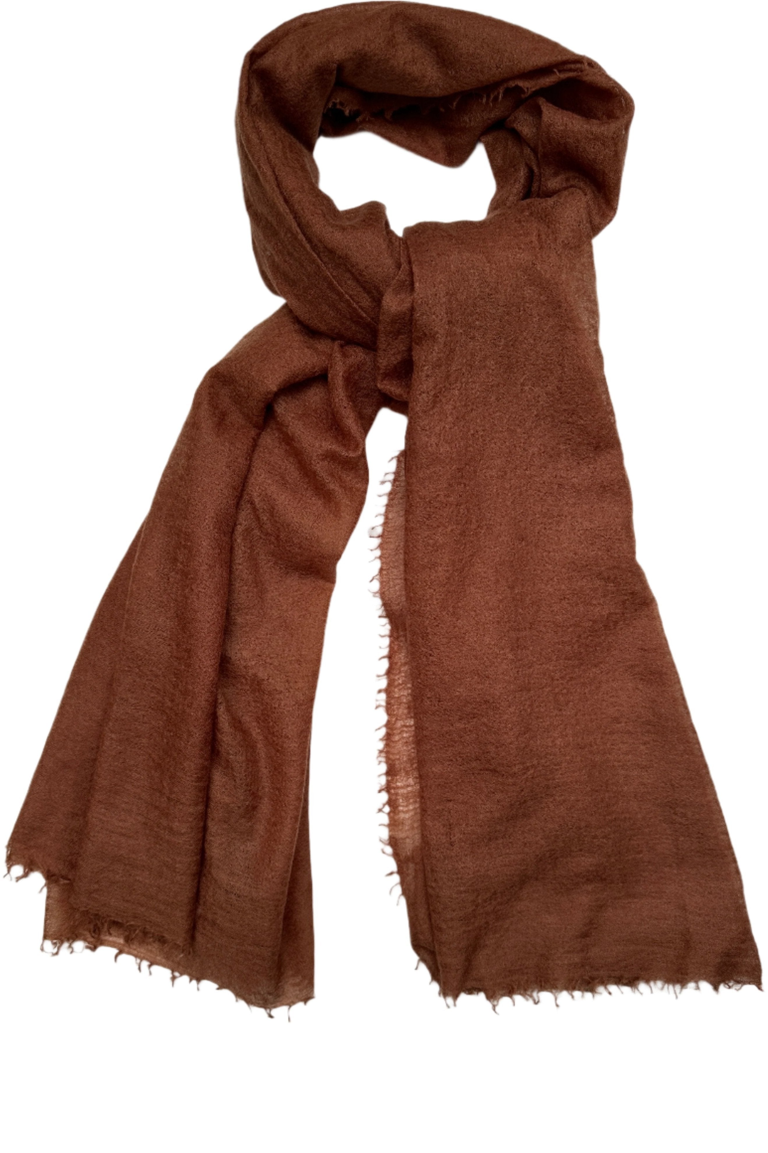 Marmee nut brown cashmere scarf 2024