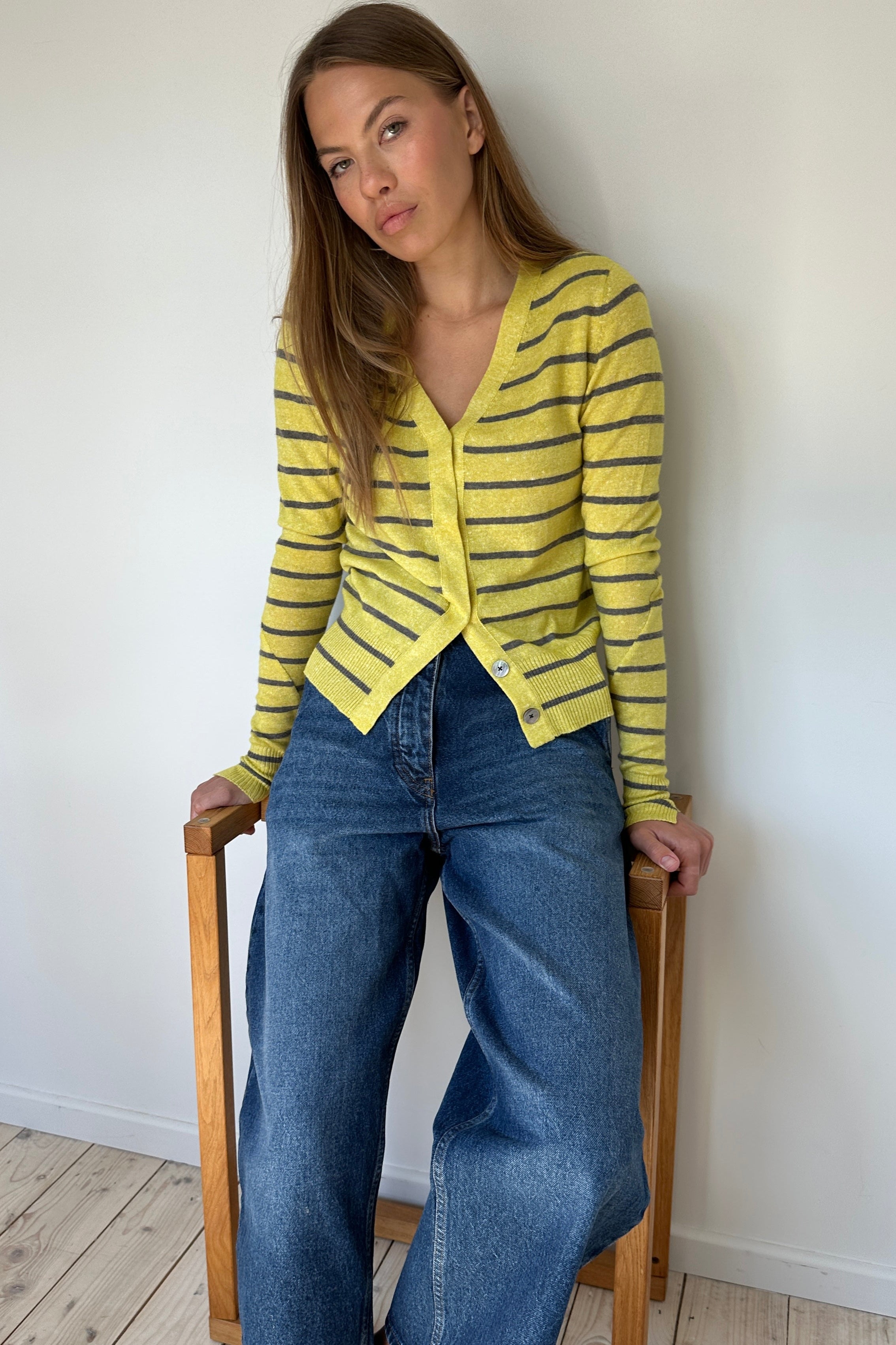 Maragh Linen Yellow Stripe