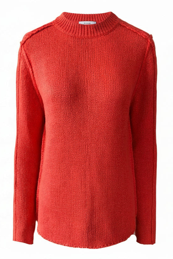 Red sweater on a white background