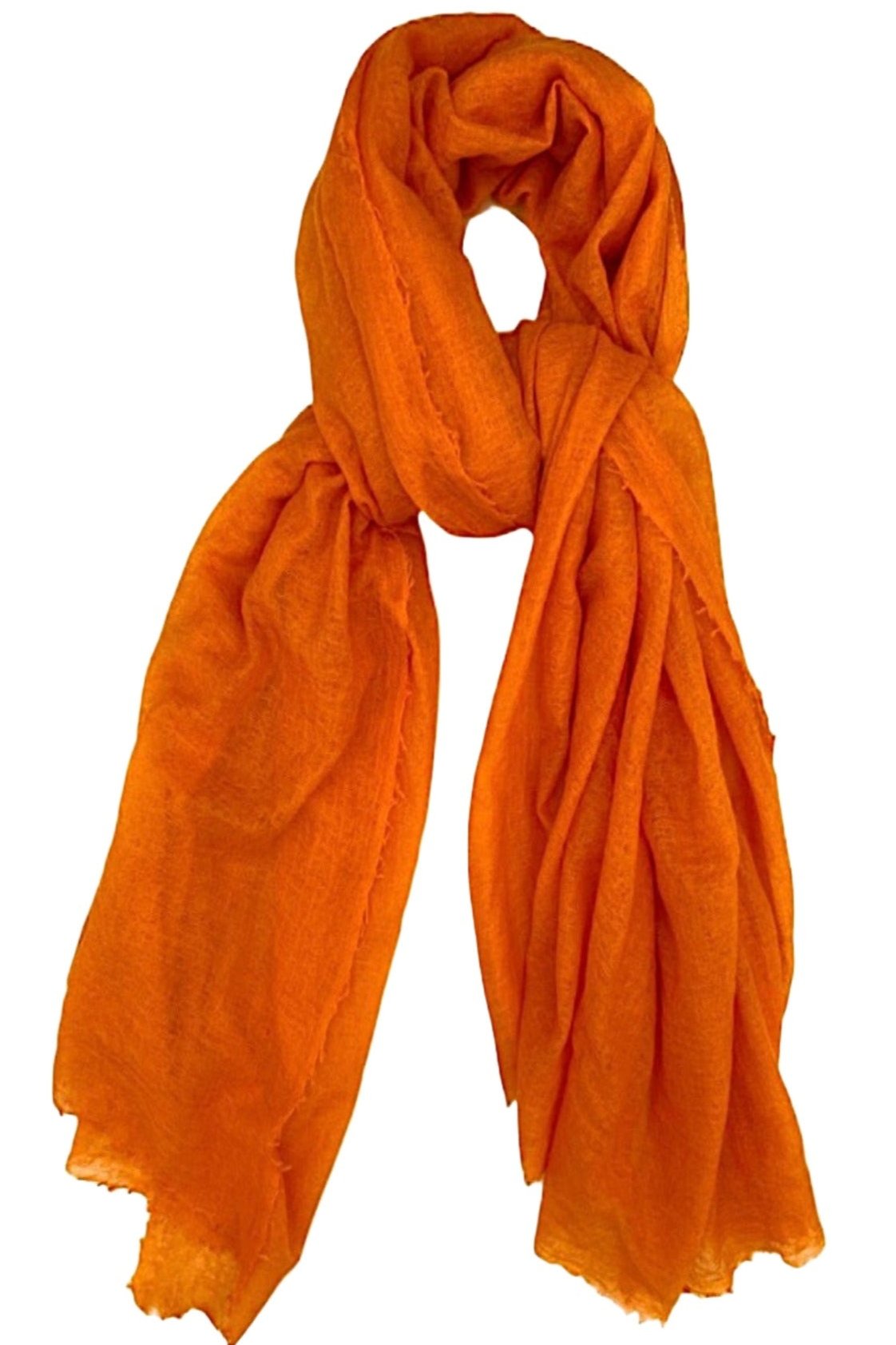 marmee h orange cashmer scarf