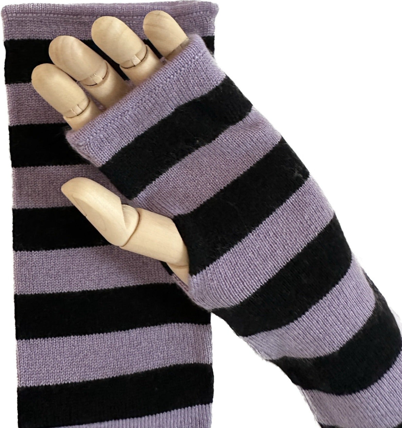 Arm warmers lavender/ black