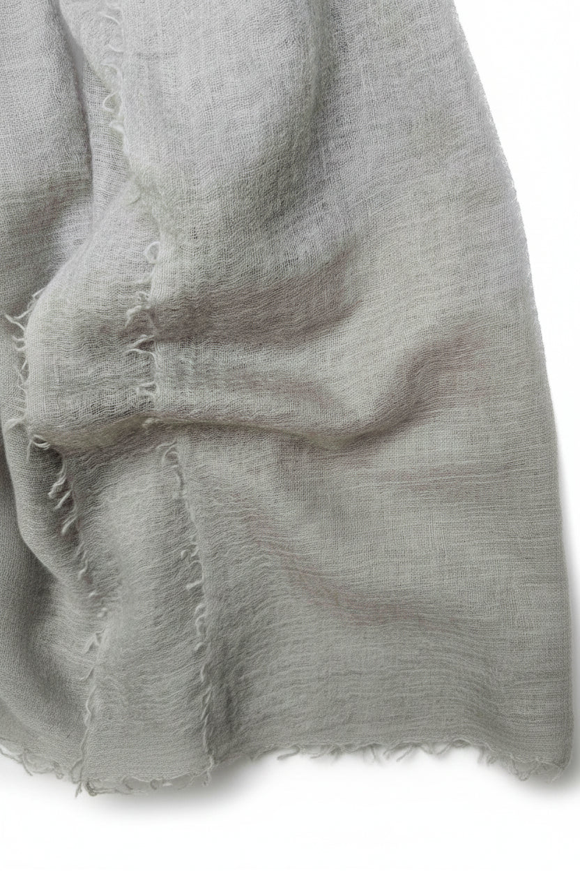 swatch of marmee dove grey scarf