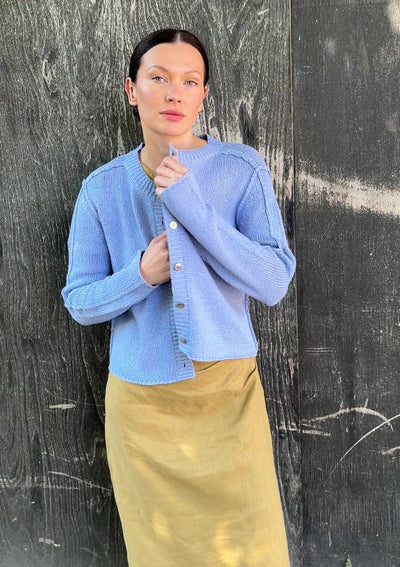 janita avio silk cardi blue  vide0