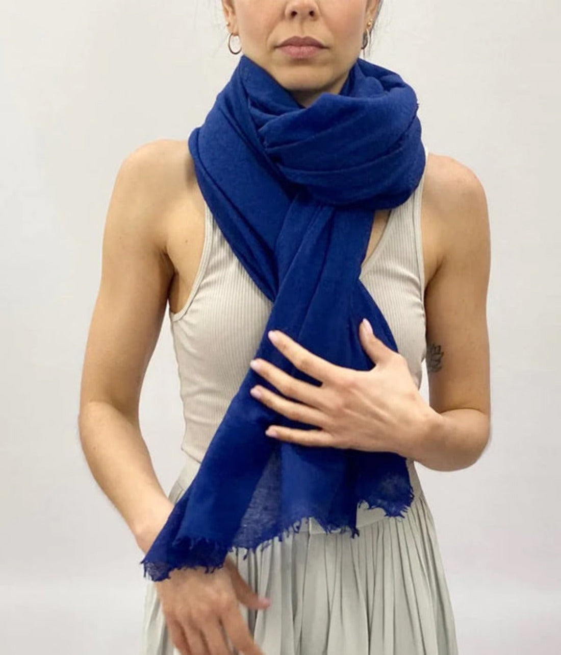 Marmee Royale scarf navy blue