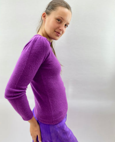 plip sari  purple square neck sweater side