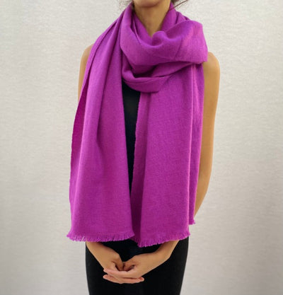Kitty mid weight scarf purple sari