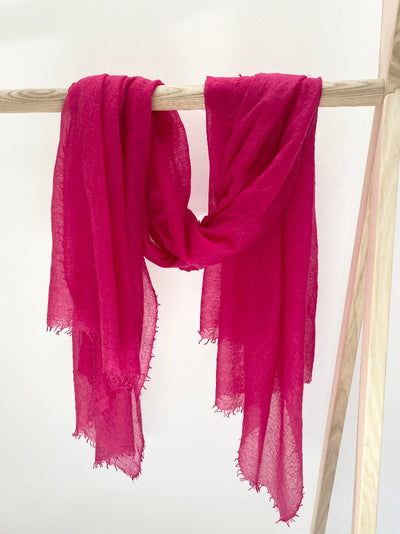 Marmee scarf on pole viva magenta hot pink 