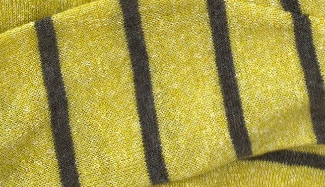 saoirse sweater easy  fit yellow taupe close up